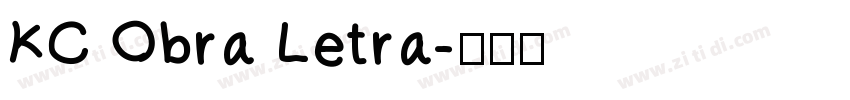 KC Obra Letra字体转换